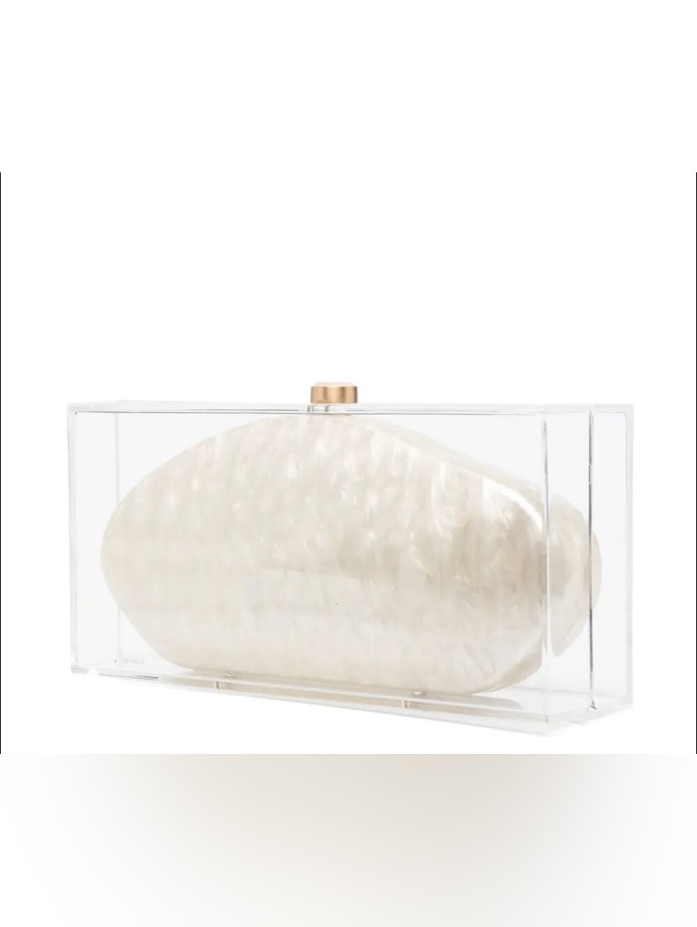 Cult Gaia Annika Ivory Clutch